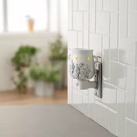 Minimalist White Floral Wall/Table Wax Warmer